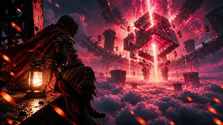 Creative visual concept with cinematic color